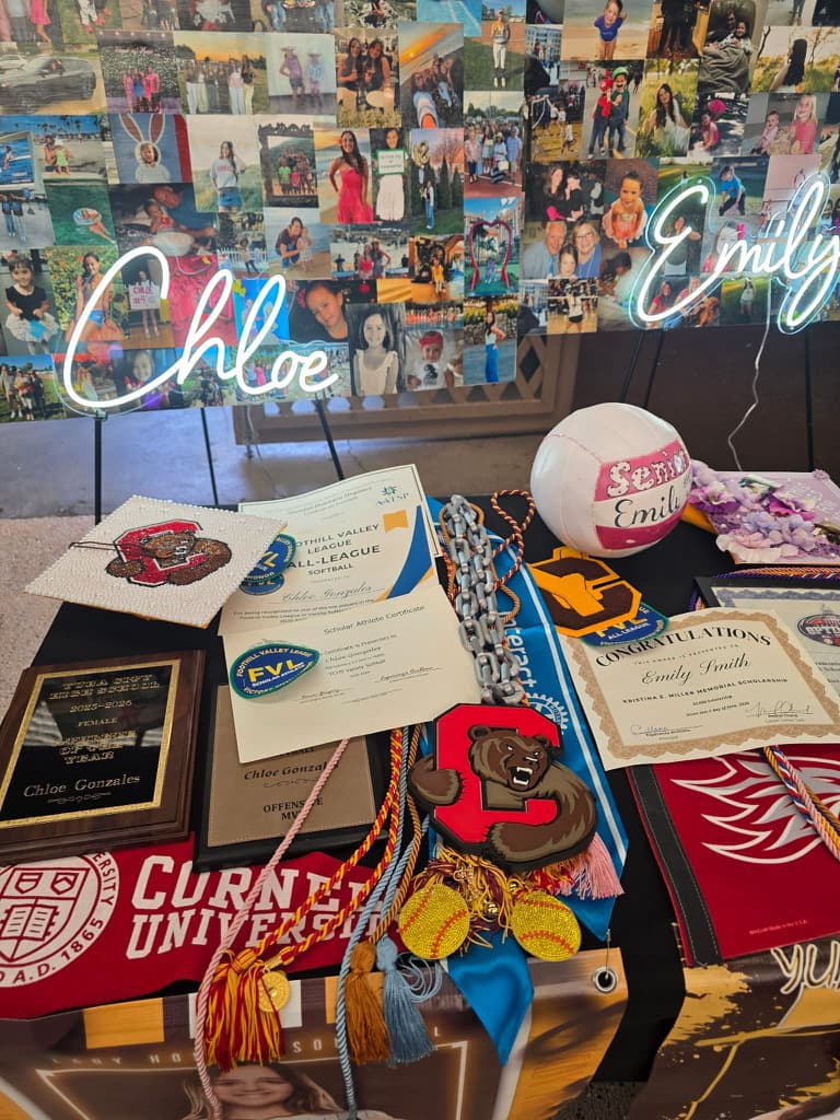 Softball Chain — Graduation Display